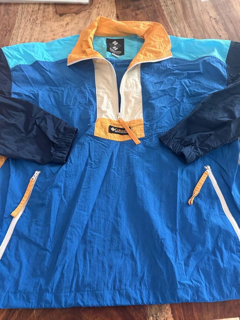 Columbia Sportswear Company Vintage 90s Colorblock Windbreaker Jacket Size L
